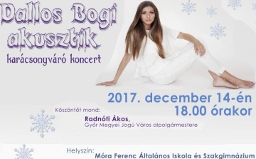 Dallos Bogi ingyenes karácsonyi koncertet ad