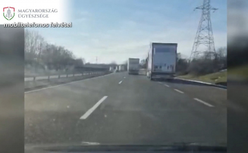 Pálinkázott, majd egy kamionnal az M1-esen útnak indult a román kamionsofőr