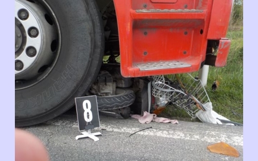 Halálos motoros baleset a 85-ös főúton - fotók