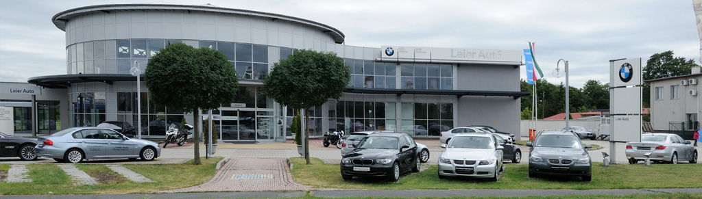 Leier Autó Kft. BWM szalonja Győrben.