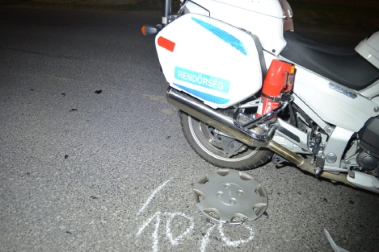 Rendőrmotornak hajtott Győrújbaráton egy 58 éves férfi