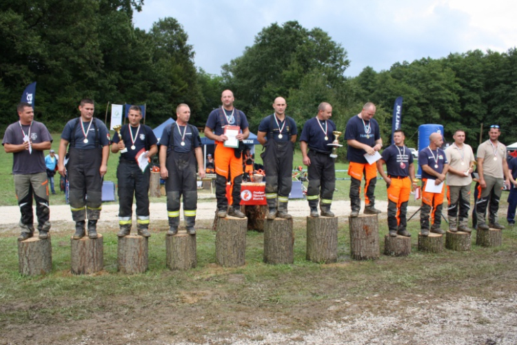 Kilencedik helyen végzett Győr-Moson-Sopron Megye a IV. Országos Tűzoltó Favágóverseny 