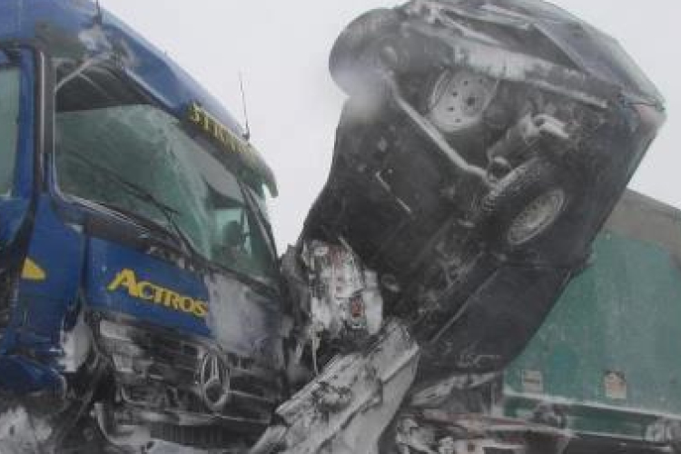 A hétvégi hófúvás káresetei