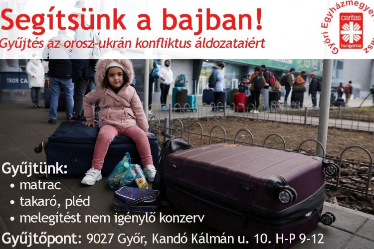 Gyűjtés az orosz-ukrán konfliktus áldozatainak megsegítéséért