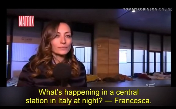 Tévéstábra támadtak a migránsok Rómában 