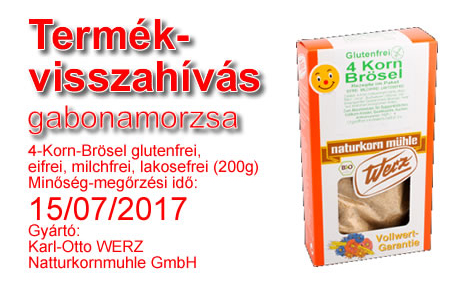Túl magas glutén tartalom miatt kivontak a forgalomból egy „gluténmentes” német gabonamorzsát