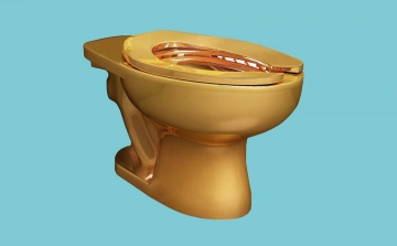 Tömör aranyból készült vécécsészét állít ki a New York-i Guggenheim 