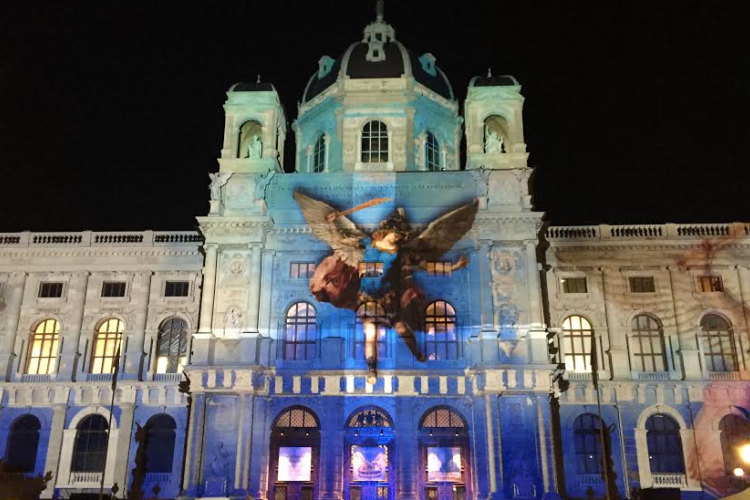 Impozáns fény-show Bécs szívében