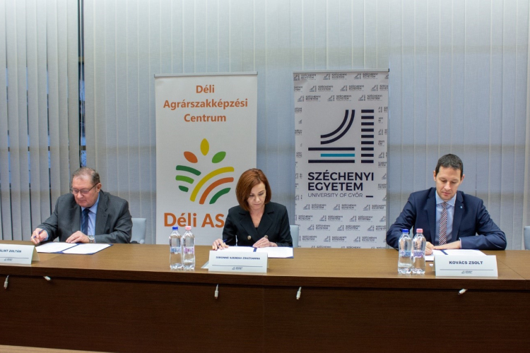 Együttműködik a Déli Agrárszakképzési Centrummal a győri Széchenyi István Egyetem