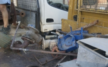 Fémhulladékot loptak