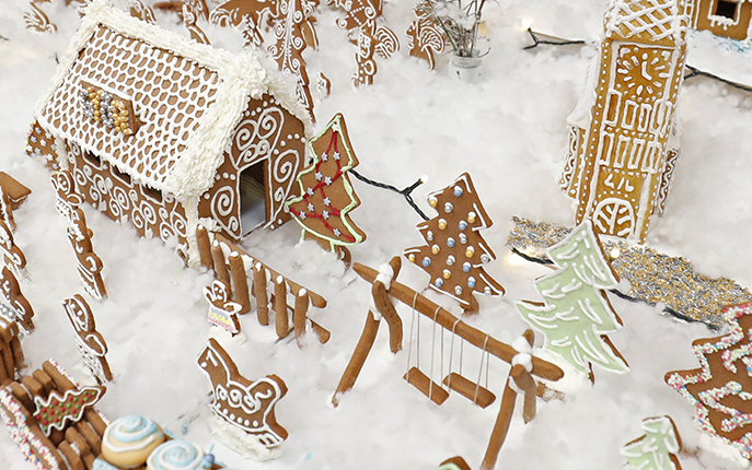 12 négyzetméteres mézeskalácsfalu épült