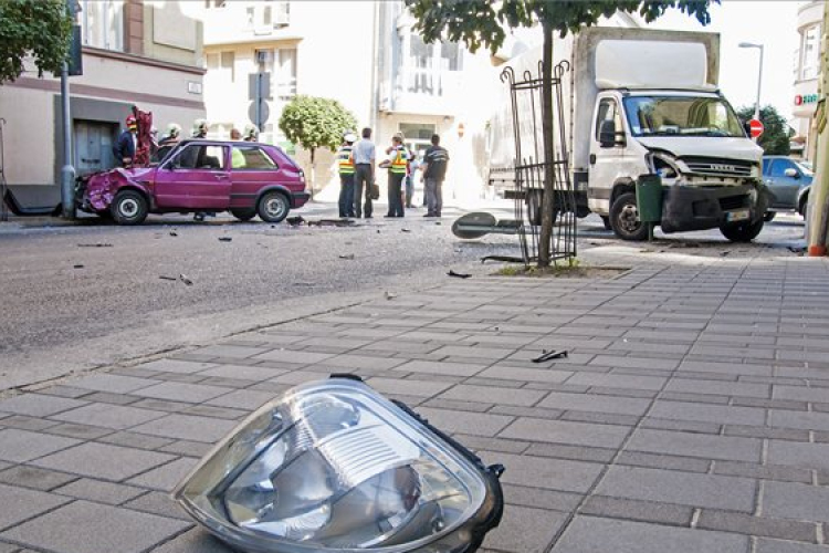 Halálos baleset Győrben - Fotók
