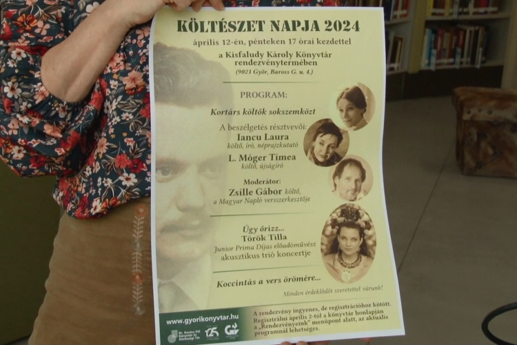 Kortárs költők, koncert, koccintás a Kisfaludy Károly Könyvtárban