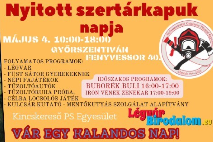 Szent Flórián nap – Nyitott szertárkapuk napja Győrszentivánon