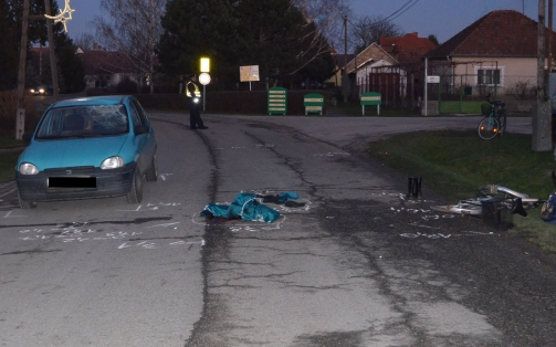 Szélvédőnek csapódott egy 77 éves nő Máriakálnokon 