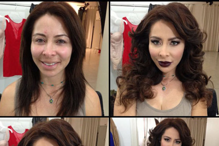 Pornószínészek sminkkel és smink nélkül! Durva!