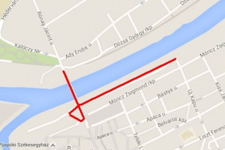 Ideiglenes forgalomkorlátozás Győrben