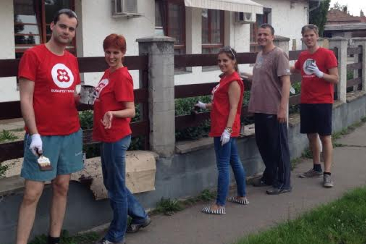 A Gézengúz Alapítvány Győri Intézetét támogatták Banki dolgozók végeztek önkéntes munkát