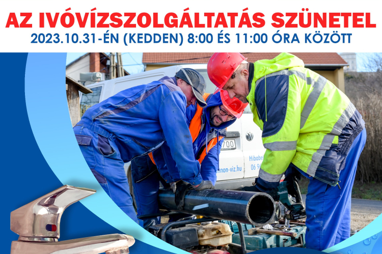 Szünetel az ivóvízellátás Öttevényen