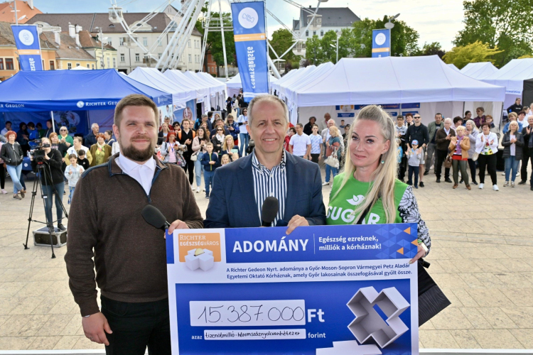 Tizenöt millió forintot gyűjtöttek a győriek a Petznek