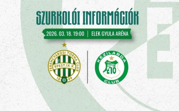 IDŐPONTVÁLTOZÁS: Három nappal hamarabb lesz a FTC-ETO rangadó