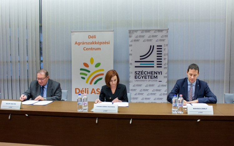 Együttműködik a Déli Agrárszakképzési Centrummal a győri Széchenyi István Egyetem