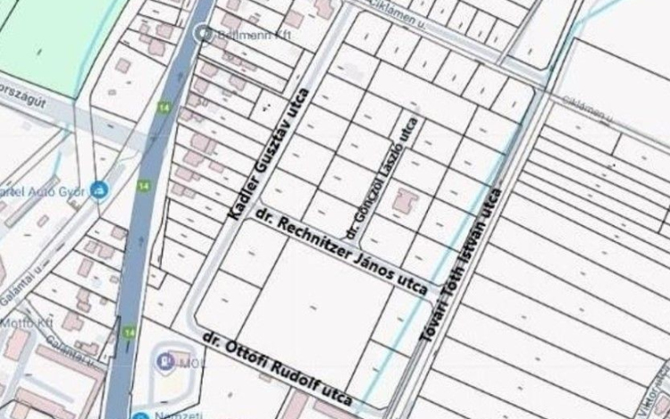 Kadler Gusztávról neveztek el utcát Győrben