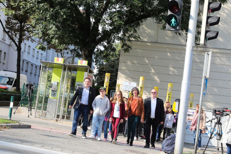 Okos közlekedési lámpa működik Bécsben