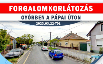 Csatornajavítási munkálatok miatt kell dugókra számítani a Pápai úton