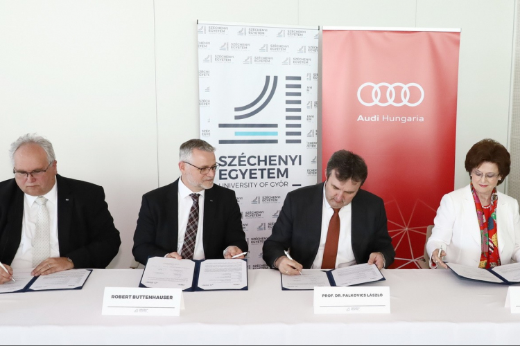 Tovább erősödik az Audi és a Széchenyi István Egyetem kapcsolata