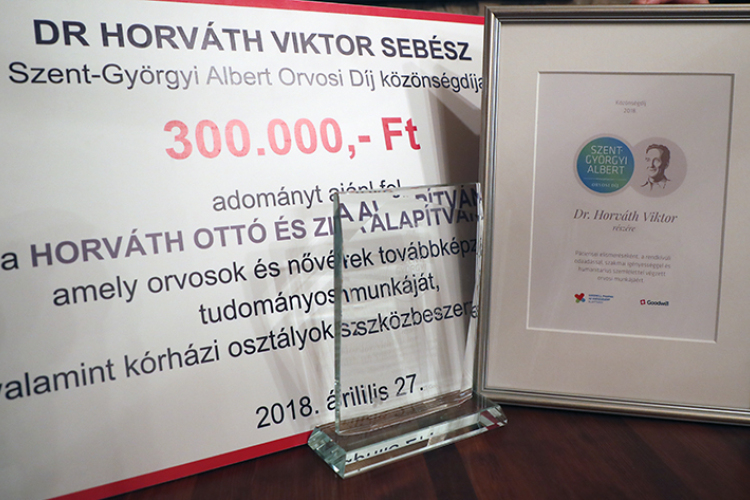 Két győri orvos is kiérdemelte a Szent-Györgyi Albert Orvosi Díjat