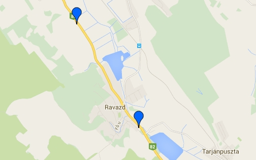 Baleset a 82-es főúton Pannonhalmánál