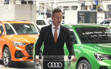 Szijjártó Péter: az Audi győri gyára folyamatosan növeli a termelését és idén új motortípus gyártását is megkezdik
