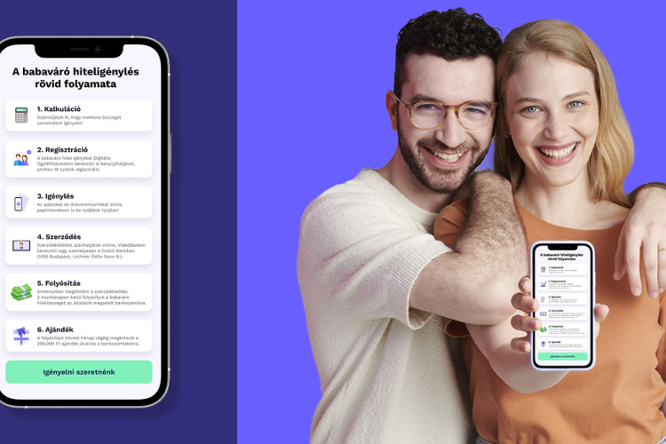 Gránit Babaváró Hitel online VideóBankon keresztül, 200 ezer forint ajándékkal*