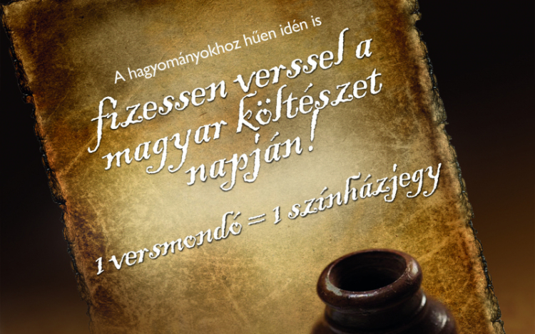 Verssel vehetsz idén is színházjegyet