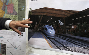 Maja vasút épül Mexikóban