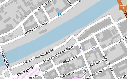 Lezárták a rakpartot Győrben 