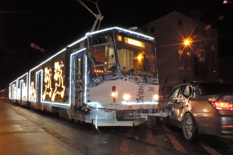 Karambolozott a miskolci adventi villamos