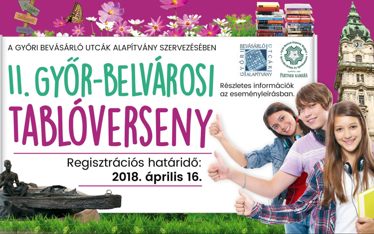 Hamarosan kezdetét veszi a II. Győr- Belvárosi Tablóverseny