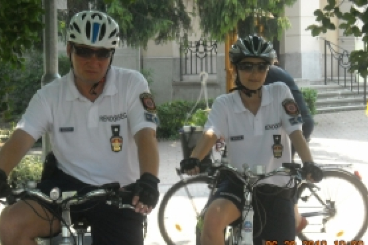 Kerékpáros járőrszolgálat Sopronban