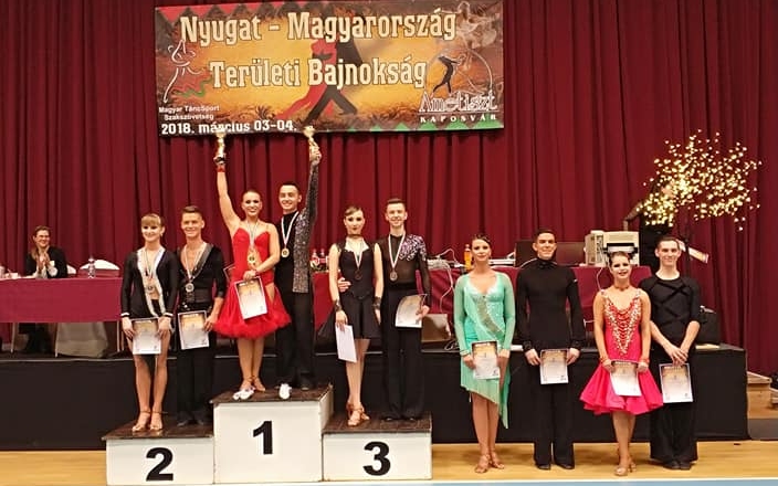Nyugat-Magyarország Területi Bajnokai lettek a győri versenytáncosok