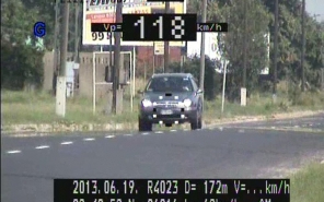 Drága utazás: 50 helyett  118 km/h-val hajtott