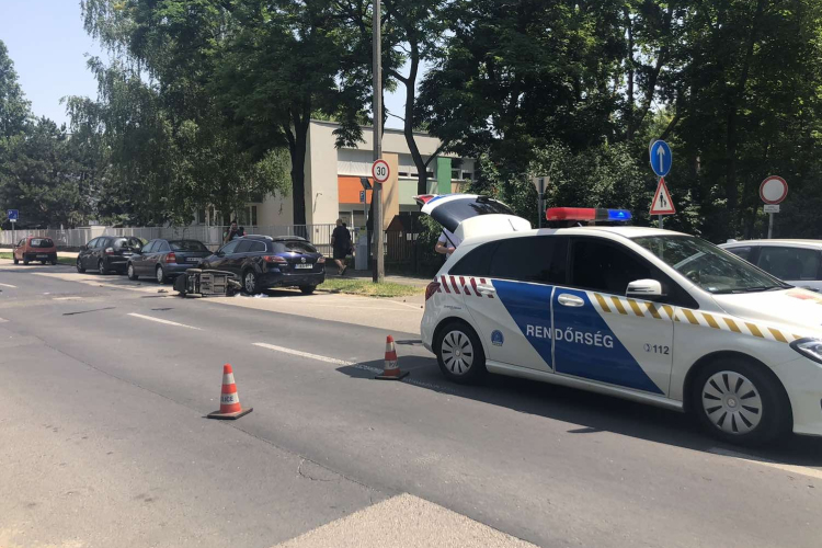 Cserbenhagyásos baleset a Magyar utcában