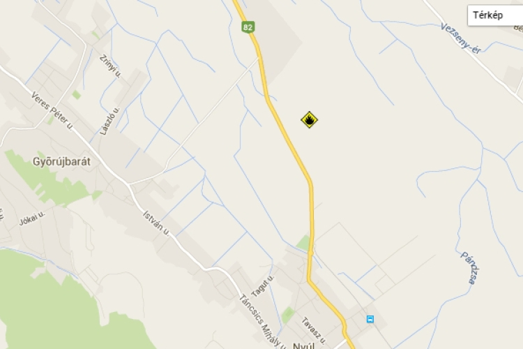 Kombájnra is átterjedt a tűz Győrújbarát és Nyúl között