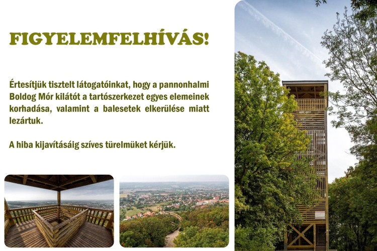 Le kellett zárni a pannonhalmi kilátót