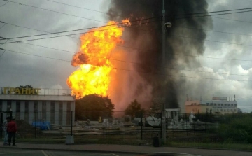 Hatalmas robbanás egy Moszkvához közeli hőerőműben, nagy lángok csaptak fel