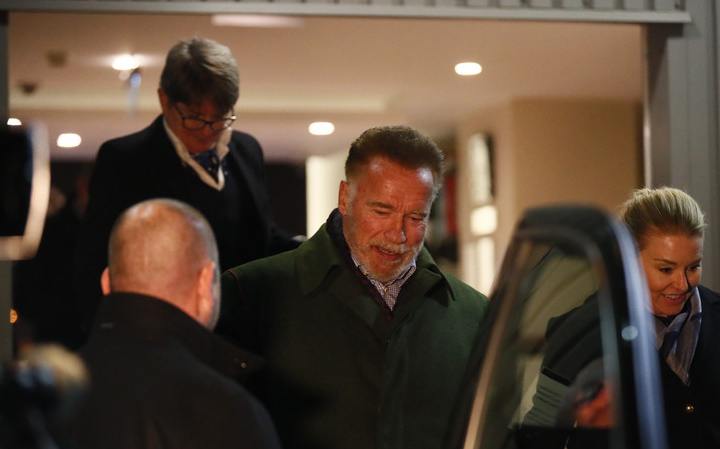 Megérkezett Arnold Schwarzenegger Budapestre