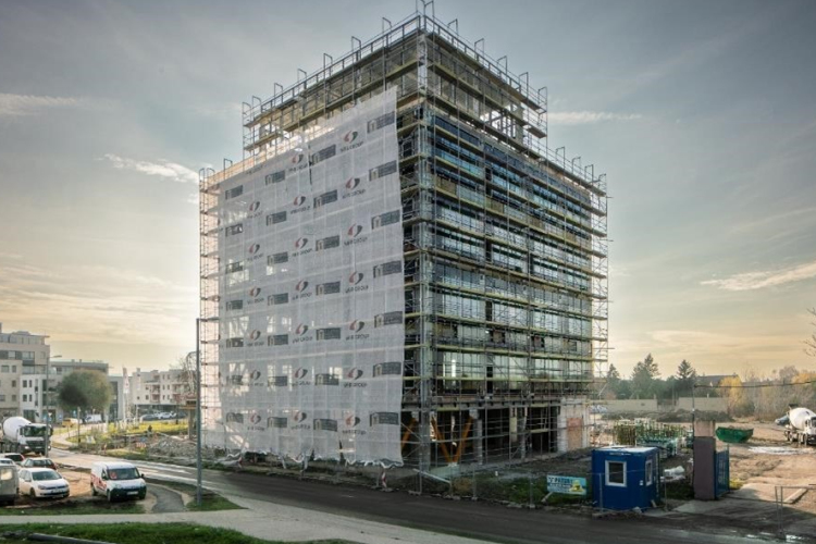 Elérte a végleges magasságát a Kekszgyári Kocka