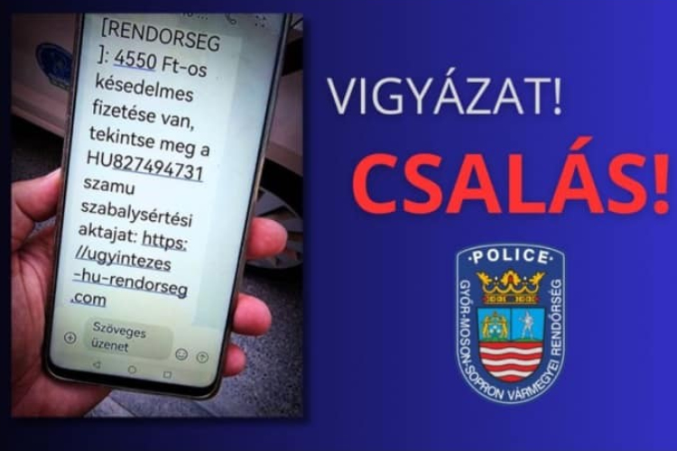 Adathalász SMS-ek érkezhetnek a rendőrség nevében