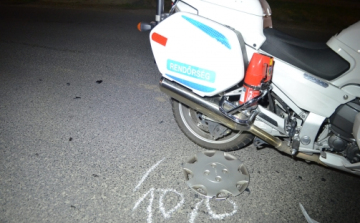 Rendőrmotornak hajtott Győrújbaráton egy 58 éves férfi